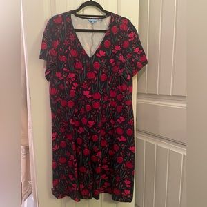 Draper James Floral Short Sleeve Dress Size 2X